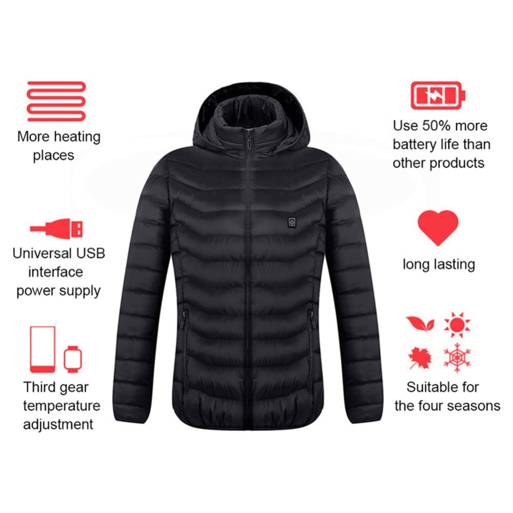 (Buy 1 get 2) New Heated Jacket Coat USB Electric