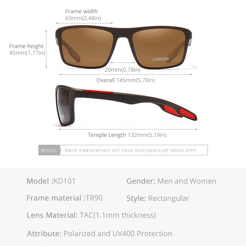 ZYREL KDEAM - Classic Retro Polarized Sunglasses UV400 Protection Unisex