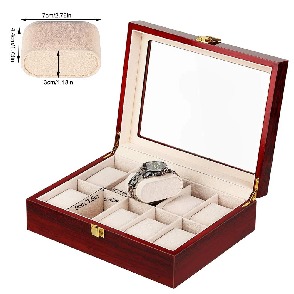 ZYREL - Oakstone Watch Organizer box unisex 1/2/3/5/6/10/12 for lovers of collecting time