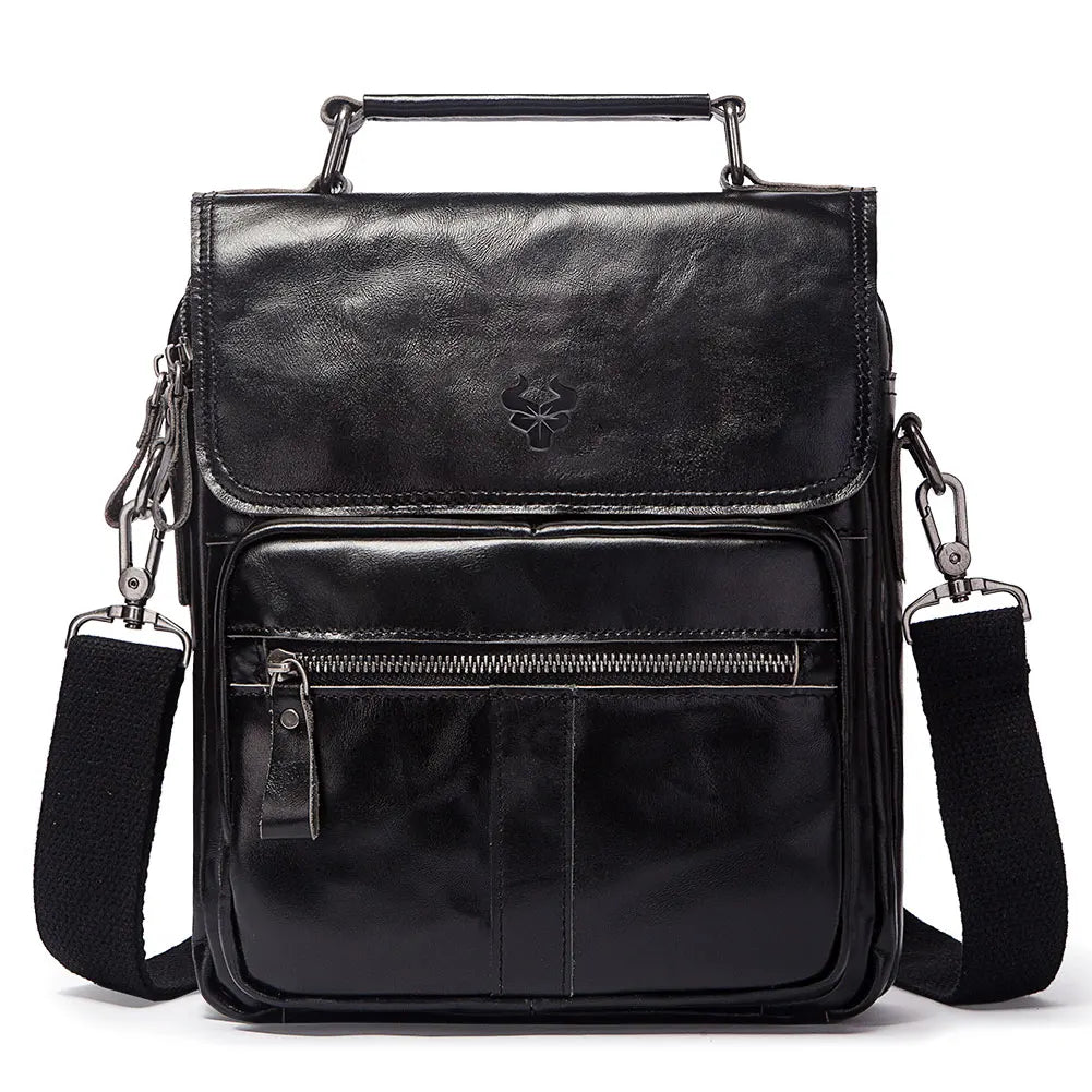 ZYREL HUMERPAUL - Leather Business Messenger Bag - Luxury Crossbody & Shoulder Bag for Men"