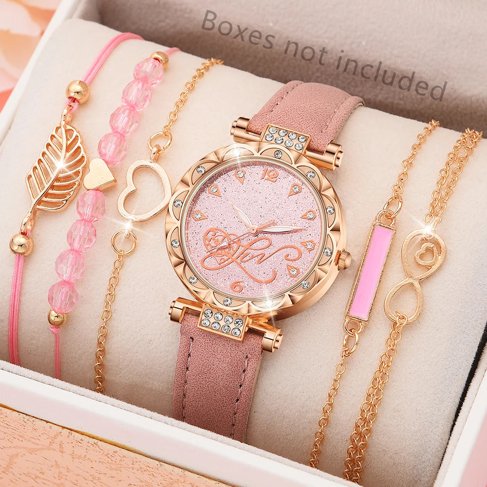 ZYREL AURAVÉ - 6-in-1 Luxury Watch & Bracelet Set women's jewelry