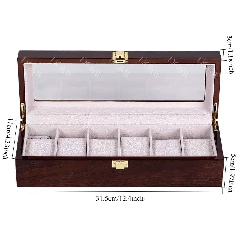 ZYREL - Oakstone Watch Organizer box unisex 1/2/3/5/6/10/12 for lovers of collecting time