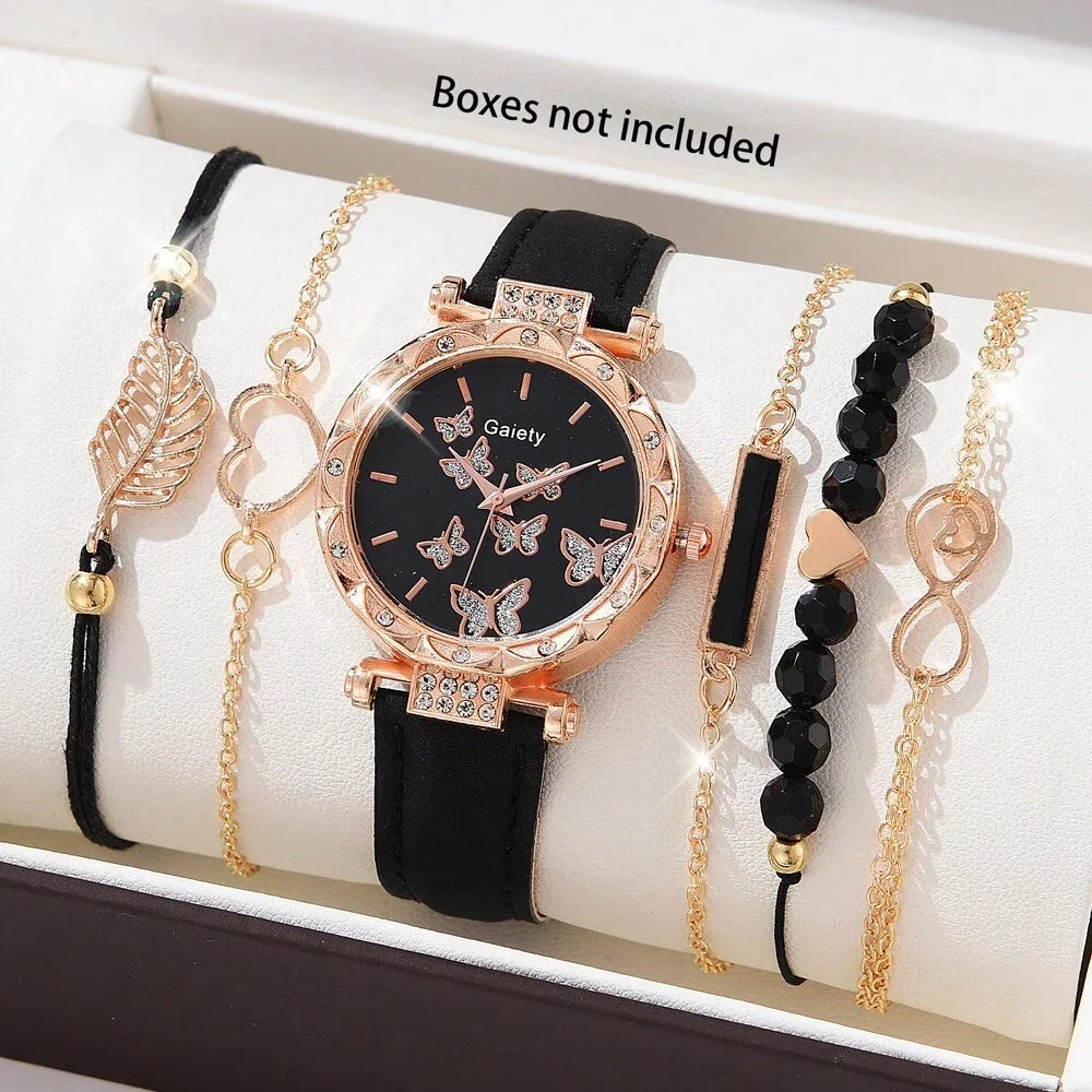 ZYREL AURAVÉ - 6-in-1 Luxury Watch & Bracelet Set women's jewelry