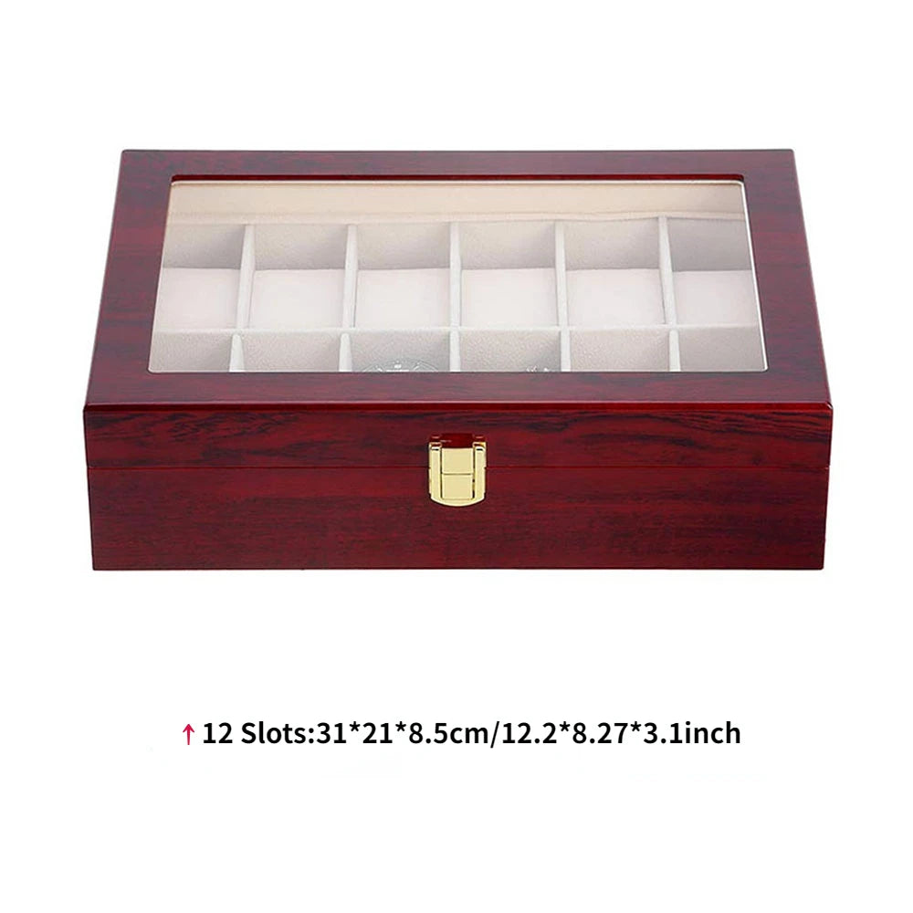 ZYREL - Oakstone Watch Organizer box unisex 1/2/3/5/6/10/12 for lovers of collecting time
