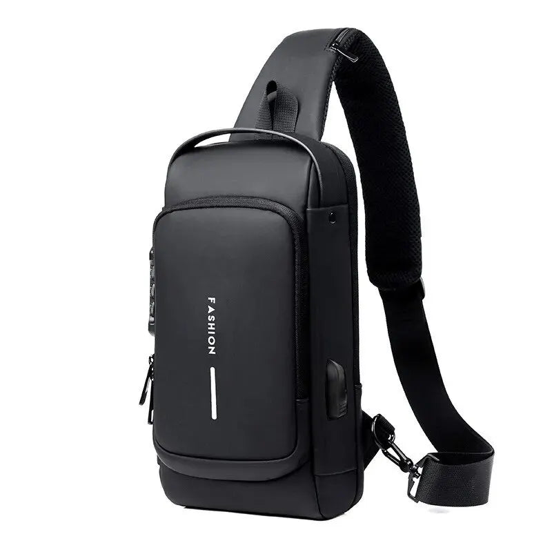 ZYREL - Men's PU Leather Crossbody Bag - Classic Multifunctional Shoulder & Chest Bag
