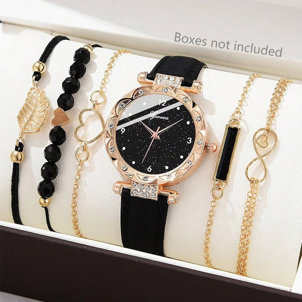 ZYREL AURAVÉ - 6-in-1 Luxury Watch & Bracelet Set women's jewelry