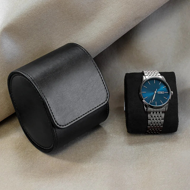 ZYREL VALMONT - Travel Watch Storage 3 Organizer leather and fabric