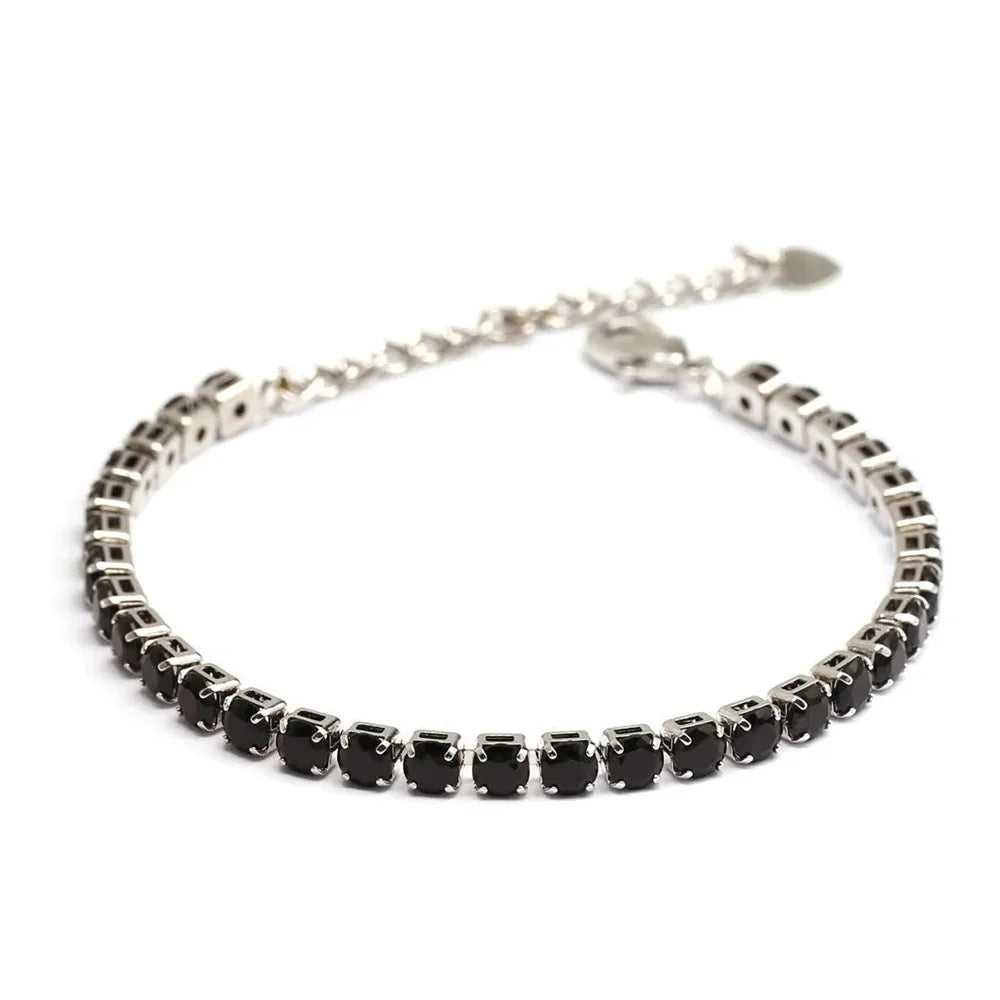 ZYREL - Classic Chain Bracelet  Premium Stainless Steel Link with Zircon Shine | Unisex Luxury Jewelry Gift (Gold, Black, Silver)