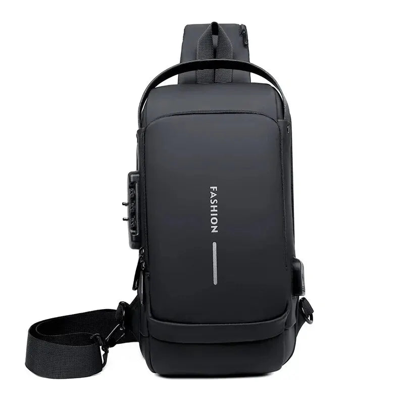 ZYREL - Men's PU Leather Crossbody Bag - Classic Multifunctional Shoulder & Chest Bag